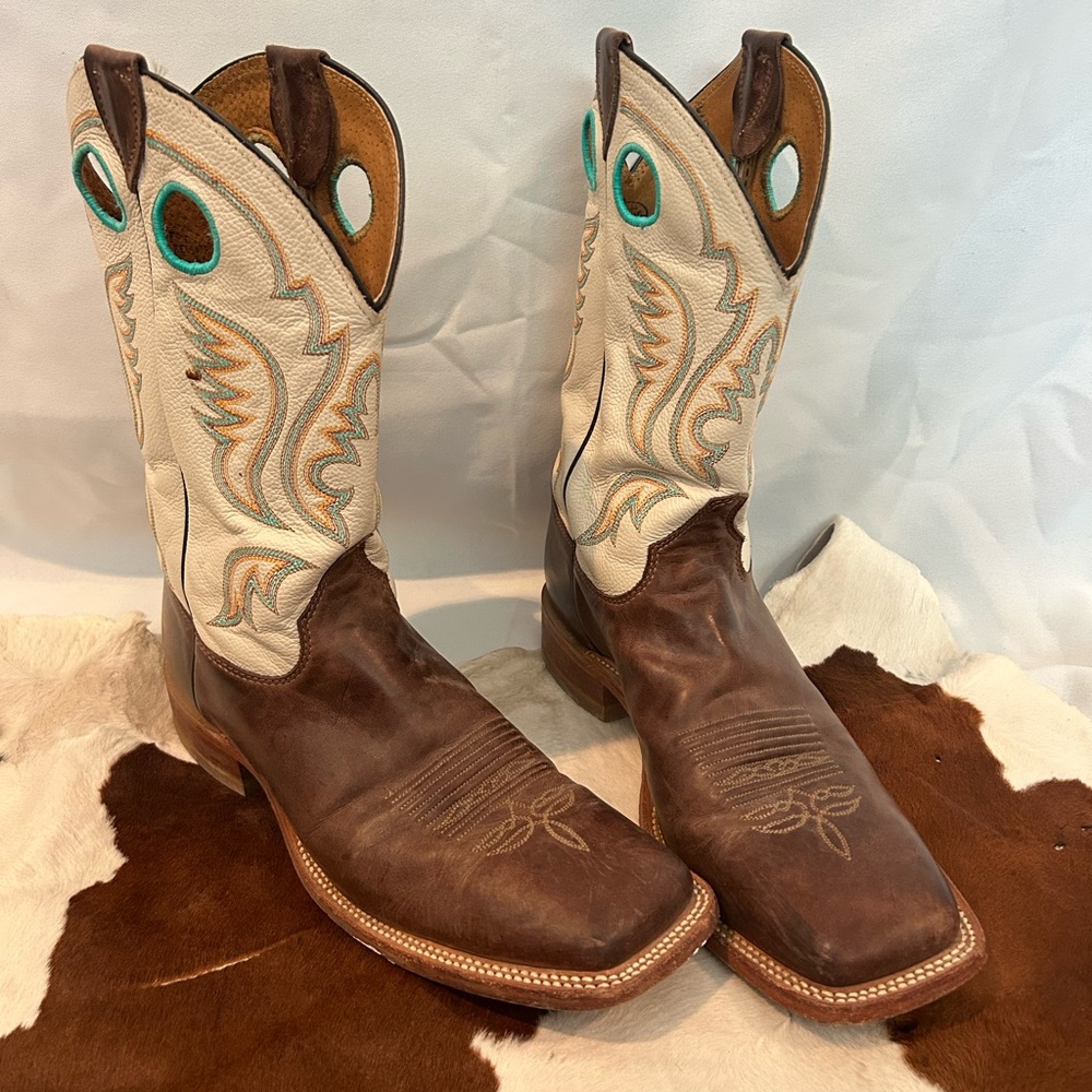 Justin Boots Square Toe Cowboy Mens
